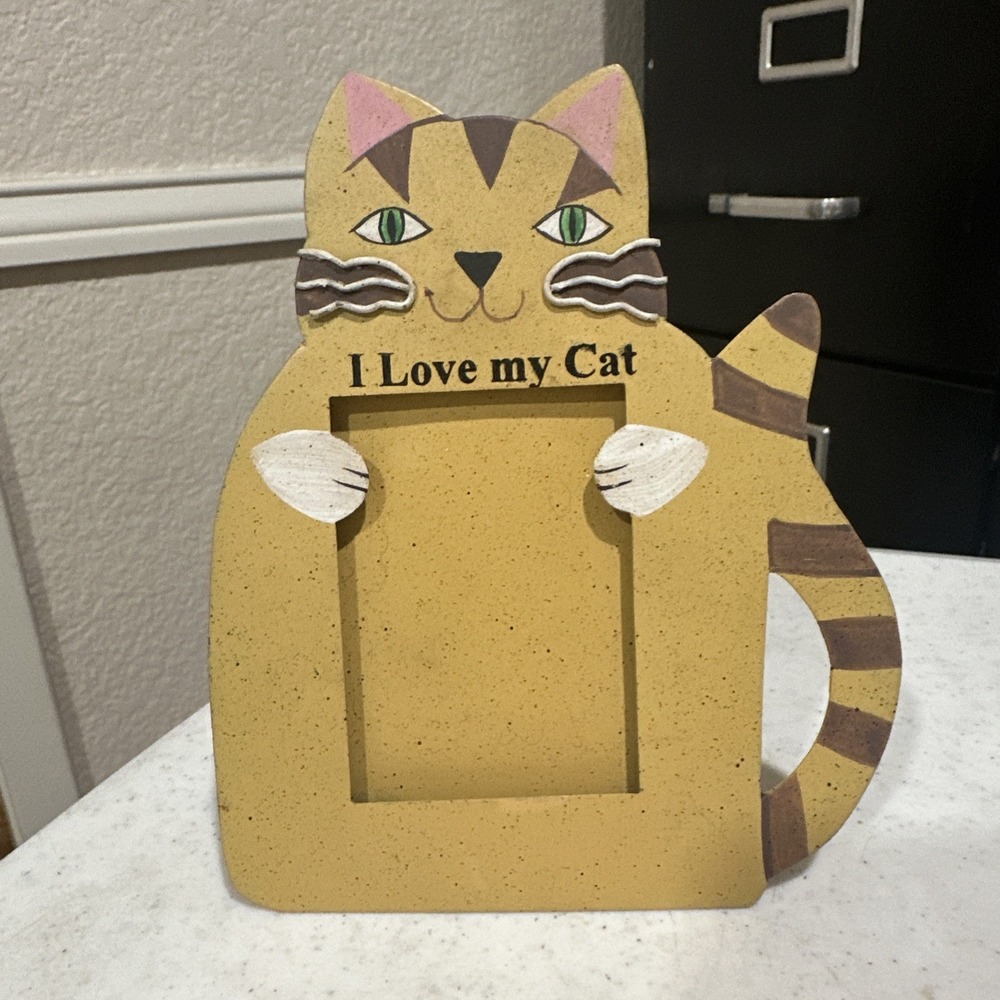 Midwest of Cannon Falls Metal Cat Frame I Love My Cat 5"